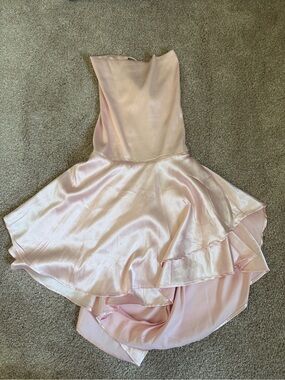 Amazon Girls Light Pink Satin Dance Dress